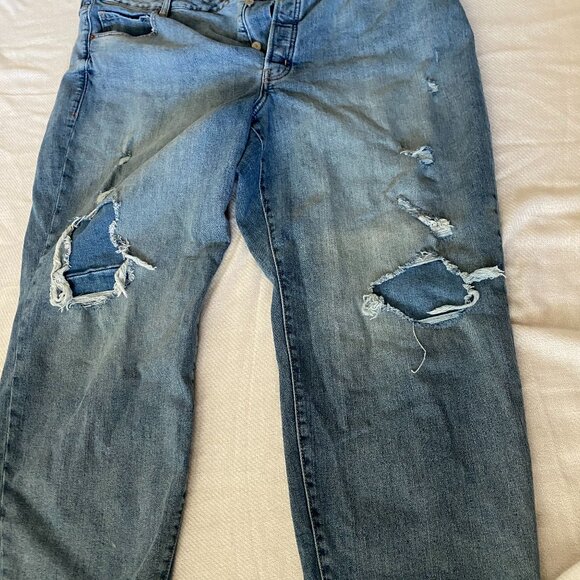 Curvy High-Waisted Button-Fly OG Straight Jeans - Size 24 - Picture 6 of 11